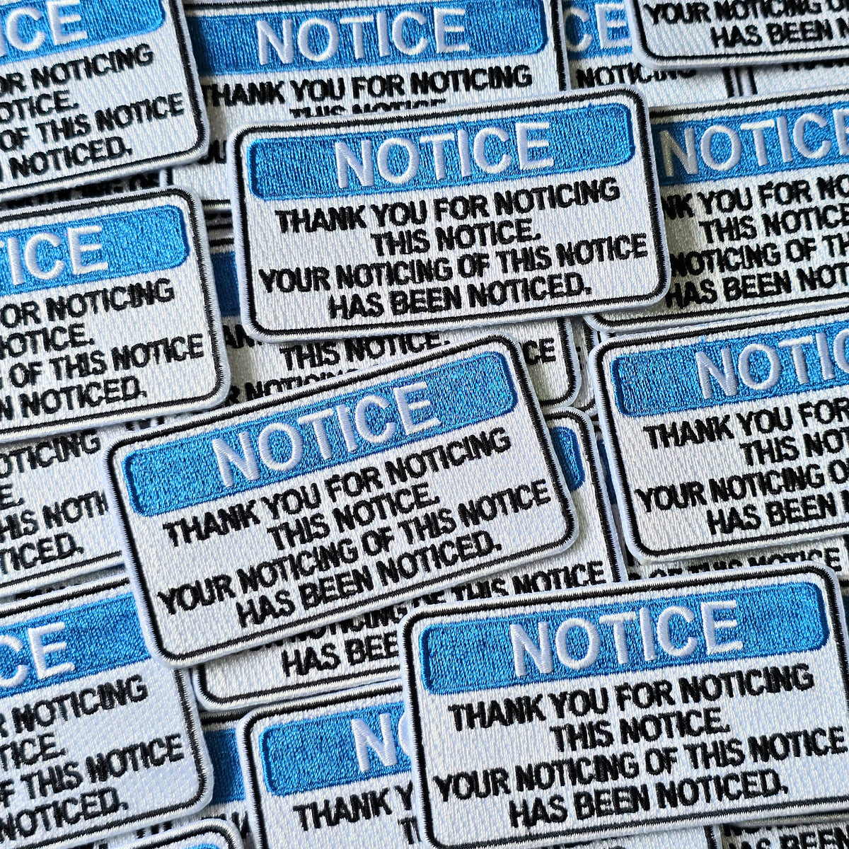 Noticed Sticker Notice – Sticker District