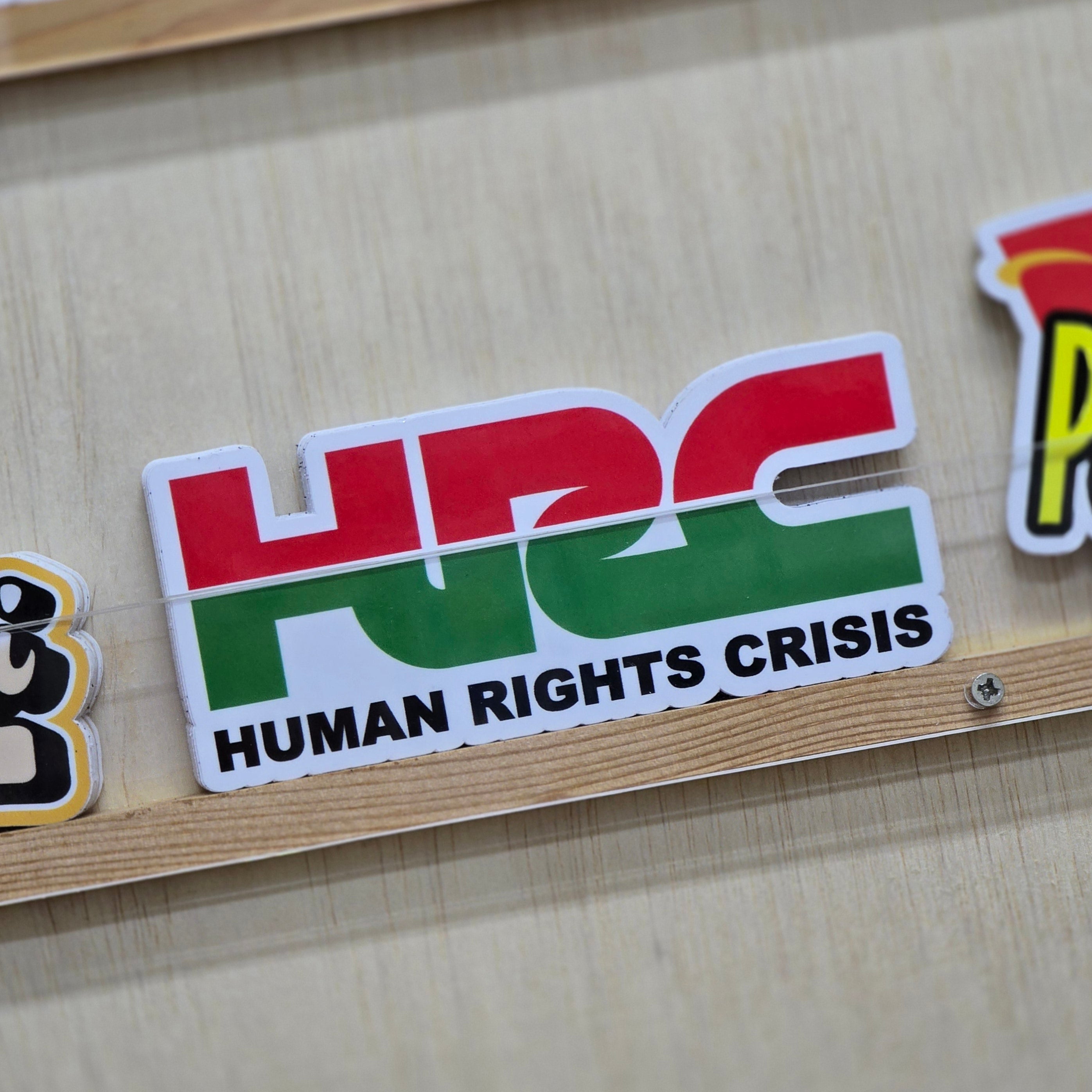 Human Rights Principles And Structures Stickers HRC - Human Rights Crisis – Sticker District